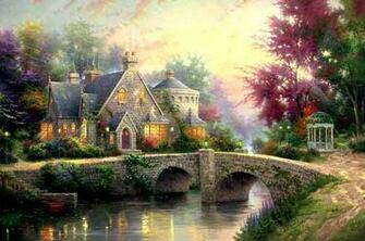 Art By Thomas Kinkade Lamplight Manor