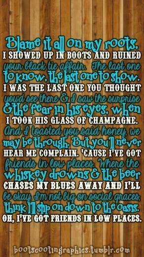 Songs Lyrics Country Music Garth