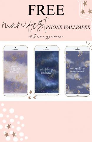 Phone Wallpaper Manifesting Inspiring By Roxy James