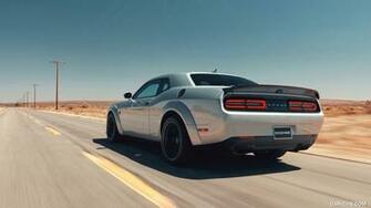 Dodge Challenger Srt Hellcat Redeye Rear Three Quarter HD