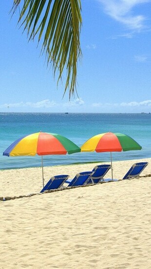 Beach Chairs iPhone 5s Wallpaper iPad