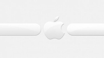 White Apple Logo Wallpaper