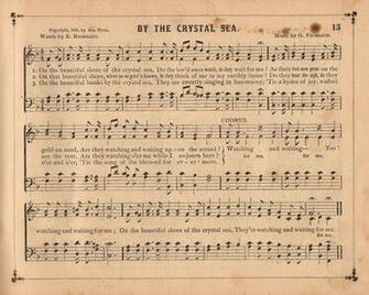 Old Sheet Music Graphic Crystal Sea The Graphics Fairy