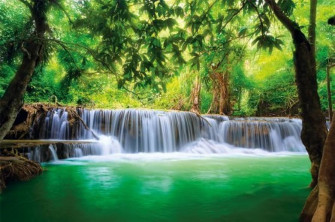 Amazon Great Art Large Photo Wallpaper Waterfall Feng Shui