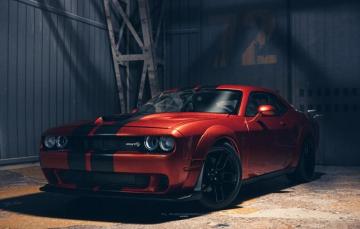Wallpaper Dodge Challenger Muscle Car Hellcat
