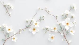 Grey Floral Wallpaper