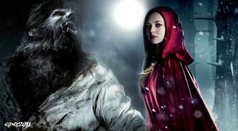 Wallpaper Red Riding Hood And Wolf