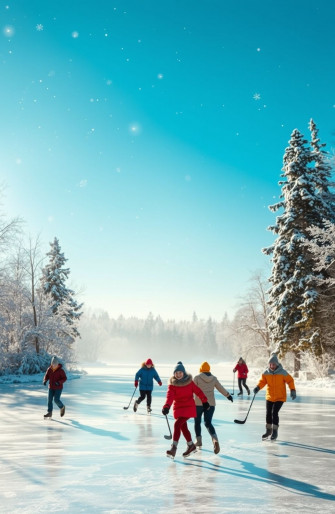 Pond Hockey Wallpaper