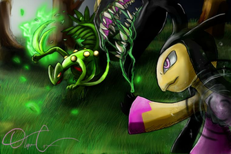 Mega Mawile Vs Sceptile By Ryuuhana24