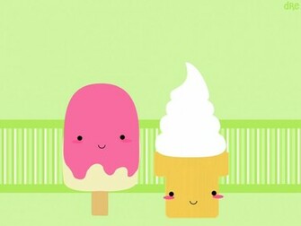 Cute Ice Cream Background Walls