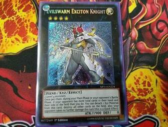 Evilswarm Exciton Knight Mp14 En224 1st Edition Secret Rare Nm