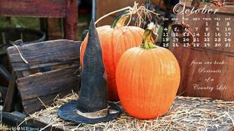 Circa Home Living October Desktop Calendar