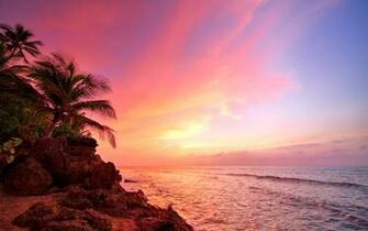 Sunset Over The Ocean In Rincon Puerto Rico HD