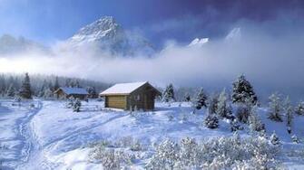 Mountain Cottages HD Wallpaper Wallpaperfx