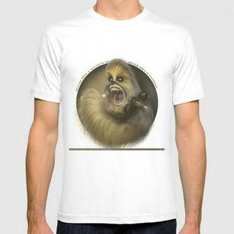 Wookie White Background T Shirt By Mattiasstarkenberg Society6