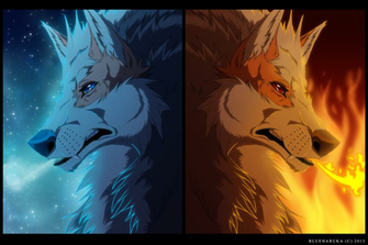 Fire And Ice Wolf Wallpaper Arcanine By