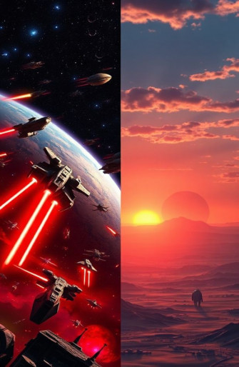 Dual Screen Wallpaper Star Wars