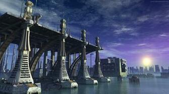 Sci Fi City Wallpaper