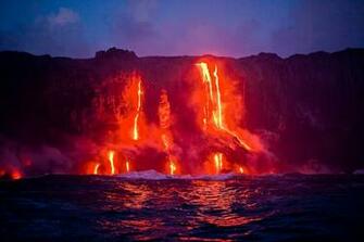Watch The Lava Meet Sea In Puna