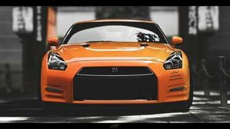Orange Nissan Skyline Gtr Front Desktop Pc And Mac Wallpaper