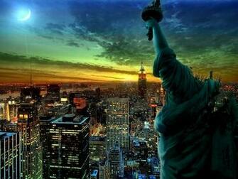 City New York 3d Desktop Wallpaper Screensaver Background