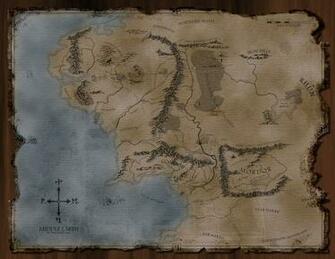 Map Of Middle Earth Wallpaper