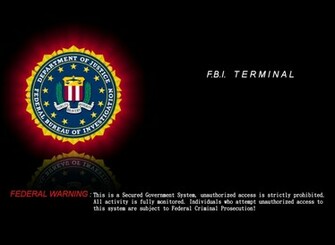 HD Wallpaper Fbi Terminal Background Desktop X Kb Jpeg
