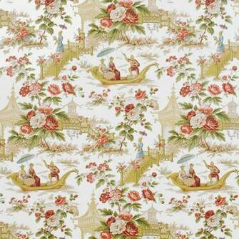 Wallpaper Sanderson Toile Pavillions Parasols