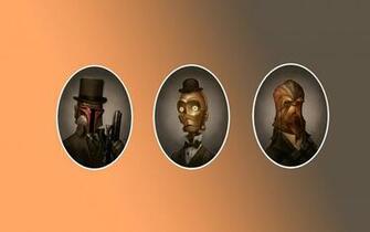 Steampunk Star Wars Boba Fett C 3po Chewbacca Wallpaper