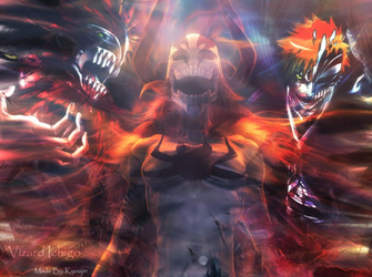 Vizard Ichigo Wallpaper By Kyoujin94