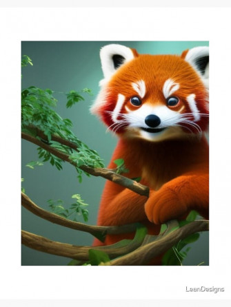 Chilling Red Panda Pandas Art Board Print By