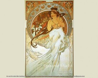 Alphonse Mucha Wallpaper X