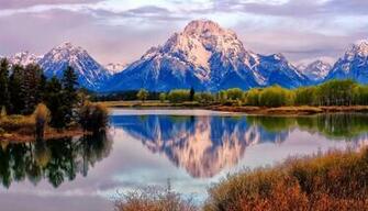 Teton Mount Moran Wyoming Wallpaper