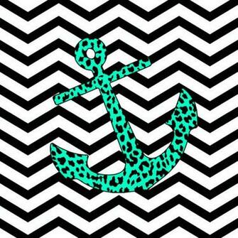 Chevron Background With Anchors Leopard Anchor Art