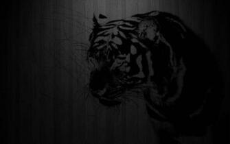 Tiger Black Wallpaper