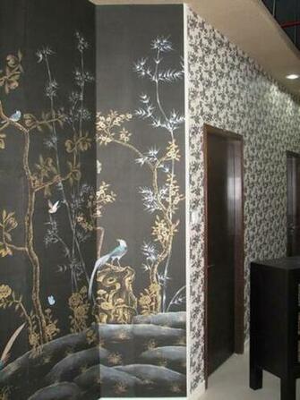 Wallpaper Chinoiserie42 Gold Chinoiserie China Hands Paintings