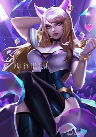 K Da Ahri Lol Wallpaper