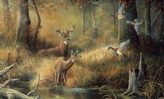 Hunters Dream Wallpaper Mural Unpasted