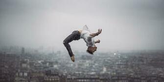 Parkour Backflip Wallpaper In Contemporary