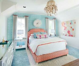 Rug Aqua And White Shag Striped Greek Key Dresser