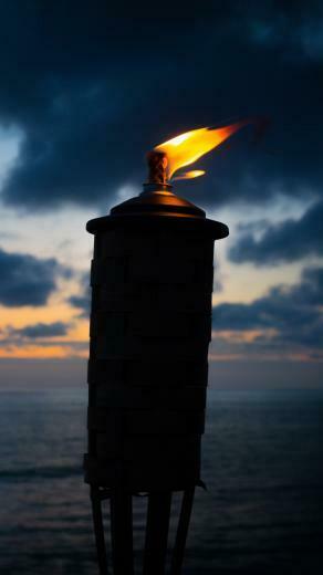 Torch Fire Wick Night Wallpaper