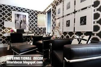 Black And White Wallpaper Flower Patterns