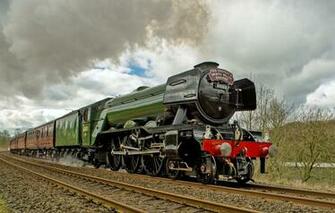 Wallpaper Train The Engine Railroad Flying Scotsman Image For