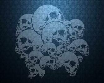 Blue Skulls Wallpaper HD Desktopinhq Net