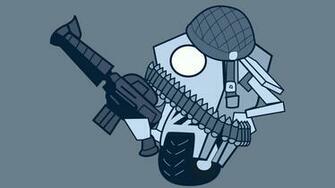 Borderlands Assault Rifle Claptrap Wallpaper