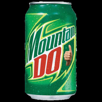 Mountain Dew Background Can With No