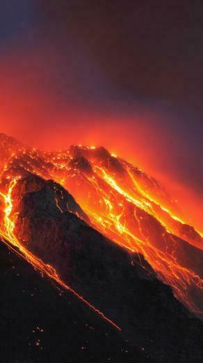 Earth Volcano Mobile Wallpaper