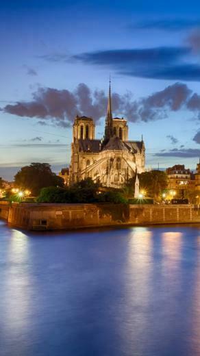 iPhone Wallpaper HD Notre Dame Scenery Background