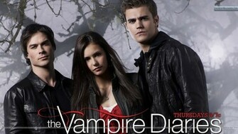 The Vampire Diaries Damon Elena And Stefan Wallpaper