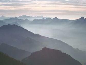 Misty Mountain Wallpaper Desktop Background
